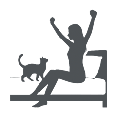 [LINEスタンプ] シルエットスタンプ vol.6 猫との日常