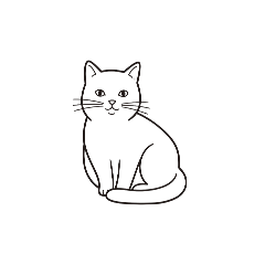 [LINEスタンプ] 【シンプル猫】