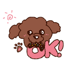 [LINEスタンプ] トイプー♡モコちゃん
