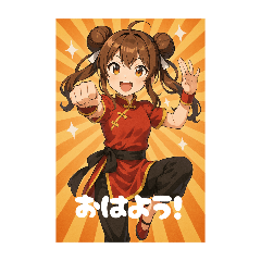 [LINEスタンプ] カンフー女子のスタンプ