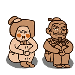 [LINEスタンプ] 兵馬俑は面倒くさいぽっちゃり貴妃は大忙し