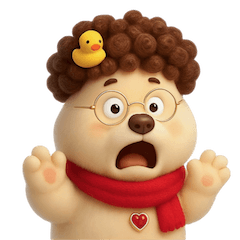 [LINEスタンプ] 面白い巻き毛の子犬 （NT）