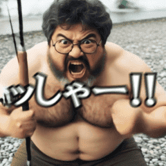 [LINEスタンプ] 動く釣り好き中高年おっちゃんスタンプ1