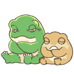 [LINEスタンプ] ず～っと使えるカエル！