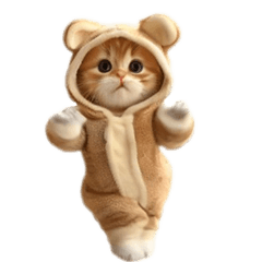 [LINEスタンプ] 踊る！ダンス猫（着ぐるみ）