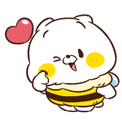 [LINEスタンプ] ねこなともだちハチさん