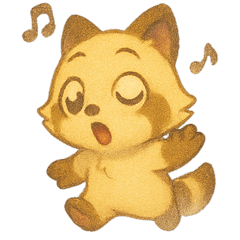 [LINEスタンプ] クリーニング店の看板アライグマ メルヘン2