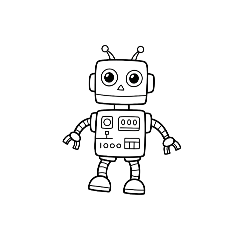 [LINEスタンプ] 【シンプルロボット】