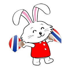 [LINEスタンプ] うさぎのアリメちゃん タイ（1）