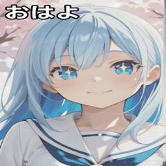 [LINEスタンプ] smiling, beautiful girl