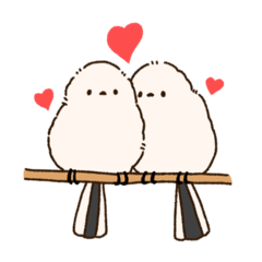 [LINEスタンプ] もふアニマル(シマエナガver.)