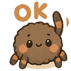 [LINEスタンプ] かわいいタランチュラ（イラスト）