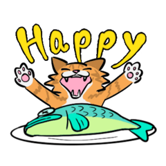 [LINEスタンプ] ネコ イェーーーイ‼︎