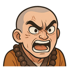 [LINEスタンプ] 怒れる禅僧の感情スタンプ