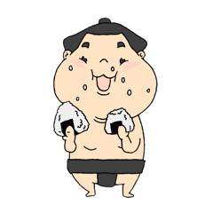 [LINEスタンプ] 相撲を知らない『おすもうさん』