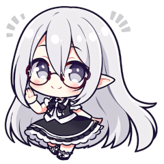 [LINEスタンプ] VTuberヤコちゃんSDポーズ集～字幕なし版～