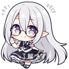 [LINEスタンプ] VTuberヤコちゃんSDポーズ集～映画字幕版～