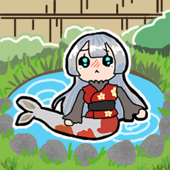 [LINEスタンプ] ニシキゴイマーメイドのナリンラちゃん