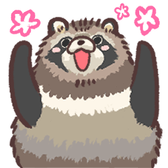[LINEスタンプ] 冬毛のエゾタヌキさん2