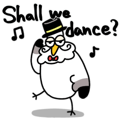[LINEスタンプ] 紳士的なカモメ
