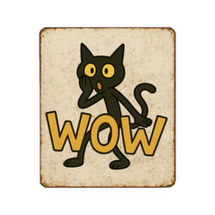 [LINEスタンプ] けだる黒猫の英語看板＆ポスタースタンプ