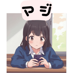 [LINEスタンプ] スマホ女子の日常使い