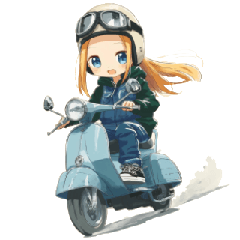 [LINEスタンプ] バイクおで娘の日常