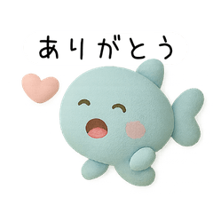[LINEスタンプ] 海のなかまたちのぷかぷかクレイスタンプ