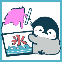 [LINEスタンプ] ペンちゃんの昭和レトロな夏