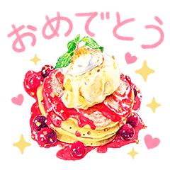 [LINEスタンプ] 水彩スイーツ♡大人かわいい【日常】