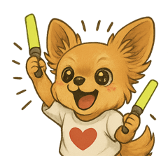 [LINEスタンプ] チワワちゃんの日常《推し活》