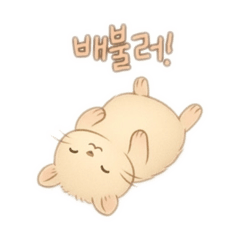 [LINEスタンプ] 2種類のハムスター韓国語
