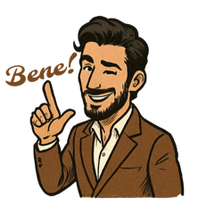[LINEスタンプ] イタリア人のアミーコです