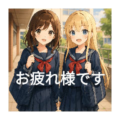 [LINEスタンプ] かわいい二人組のスタンプ