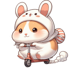 [LINEスタンプ] かわいいウサギハムスター （NT） v.3