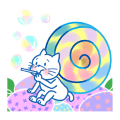 [LINEスタンプ] ホワイトキャットの梅雨気分スタンプ