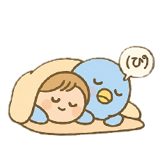 [LINEスタンプ] ぴこぴこ日和～青い鳥じぴんちゃんの日常1