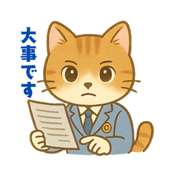 [LINEスタンプ] ねこ課長の日常スタンプ