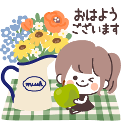 [LINEスタンプ] モノトーンPonyちゃん・グルメ