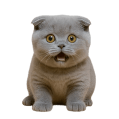 [LINEスタンプ] スコティッシュフォールドの子猫 （NT）
