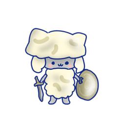[LINEスタンプ] ポップコーン騎士団とニャン魔神