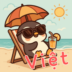 [LINEスタンプ] ペンギンベビーの生活 (ベトナム) Ver4