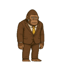 [LINEスタンプ] 働け！ゴリーマン！