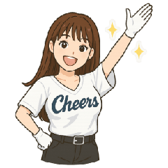 [LINEスタンプ] チアガールシリーズ第1弾