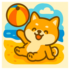 [LINEスタンプ] ひまわり柴犬の夏休みスタンプ