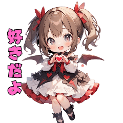 [LINEスタンプ] キュートな小悪魔さん