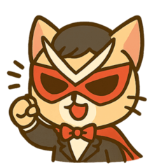 [LINEスタンプ] 仮面猫紳士のスタンプ
