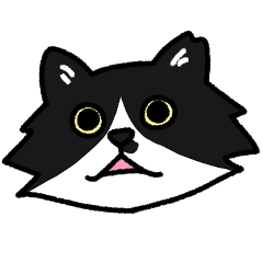 [LINEスタンプ] ハチワレ猫サクヤちゃん