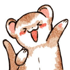 [LINEスタンプ] フェレットと一緒の日々