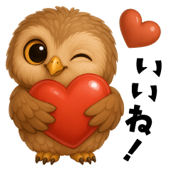 [LINEスタンプ] ず〜っと使える！ちいさなフクロウ